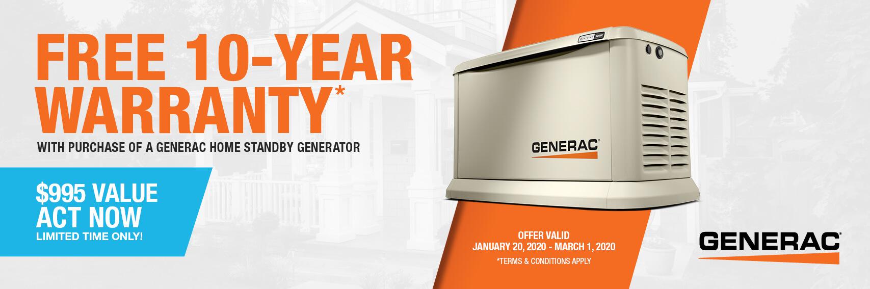 Homestandby Generator Deal | Warranty Offer | Generac Dealer | Black Diamond, WA